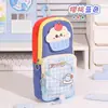 Mochila Dopamina Estuche para Lápices Caja de Papelería Portátil Multicapa Gran Capacidad Estilo Ins Alta Apariencia Estuche para Lápices de Estudiante de Secundaria Venta al por Mayor