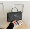 Bolsa transversal Bolsa Kelly Primavera Verão 23k Xiangjia bolsa de alça grande e pequena corrente de malha de diamante bolsa de ombro único transversal