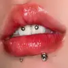 Cabeza de Calavera Tricolor Anillo Labial Uña Labio Anillo Hueso Oreja Anillo Herradura Decoración Labios Multicolor Anillo C Nuevo Wholesale Joyería de Piercing