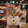 Cámara de Proyección de Dibujos Animados Luz Intermitente Agitador Juguete para Aliviar el Estrés Llavero Colgante para Pareja Regalo Decoración de Mochila Estudiantil