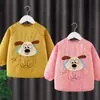 Babeo impermeable de pana de manga larga para otoño e invierno, diseñado para usarse al revés, para comer y proteger la ropa de las manchas