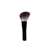 Pincel Mini para Contorno com Cerdas Grandes de Raposa da Neve, Pincel Chanfrado com Cabo Curto de Ébano para Contorno Facial e Sombreamento Lateral do Rosto, Pincel de Maquiagem Ultra Fofo