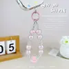 Cadena para Teléfono de Pata de Gato de Venta Caliente Transfronteriza, Pulsera Corta de Acrílico Mismo Estilo Xiaohongshu, Accesorio Fresco y Sencillo para Mochila de Estudiante