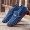 Zapatos de hombre de tela del viejo Pekín al por mayor comercio exterior venta al por menor antideslizantes resistentes al desgaste transpirables zapatos de un pedal perezosos casuales zapatos de trabajo
