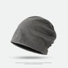 Outono e Inverno Chapéu Baotou Masculino Chapéu Pulôver para Exterior Chapéu de Camada Dupla Chapéu de Confinamento Touca Noturna Quente Feminina Turbante Chapéu de Pilha