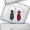 Corbata de Navidad para Mascotas Pajarita Corbata Rayada Cuadros Collar Bufanda Babero Bufanda Cuello Falso Pañuelo Nudo