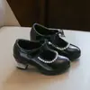 Zapatos de Cuero de Suela Blanda para Niñas Modelo Nuevo Primavera 2026 Zapatos de Princesa Bordados con Lazo de Suela Blanda Zapatos Individuales para Bebés Niñas