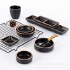 Plato para salsas de barbacoa comercial plato de melamina plato para condimentos de olla caliente plato para salsa de soja chile vinagre plato de dos o tres platos estilo japonés y coreano