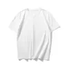 Camiseta de verão masculina de manga curta solta, camiseta básica de algodão puro da moda, top versátil casual de manga meia-manga com ombros caídos estilo Hong Kong