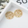 Acessórios de Joias de Liga Metálica que Preservam a Cor DIY Sub-Ouro Redondo Retangular Formato Especial Pulseira Brincos Brincos Acessórios para Cabeça Acessórios para Roupas