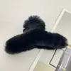 Oufei Le versão coreana do grande clipe de pelúcia de vison outono e inverno parte de trás da cabeça cabelo de coelho clipe de tubarão grampo de cabelo acessórios de cabelo atacado