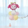 Decoración de Mesa Flotante de Dibujos Animados con Tema de Kuromi de Sanrio Columna Accesorios para Fiesta de Cumpleaños Infantil Decoración de Fiesta