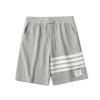 Verão Novos Shorts da Moda Artísticos Masculinos Soltos Harajuku Moda Listrados Shorts Perna Reta Calças Esportivas Casuais