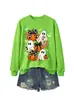 Amazon eBay estación independiente moda divertida versátil mujer fantasma calabaza murciélago lazo sudadera transfronterizo