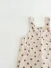 Mono de pana floral para niña estilo coreano otoño bebé casual pantalón largo flores pequeñas retro holgado versátil