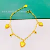 Pulsera Láser Popular con Escamas de Dragón y Corazón para Mujer, Diaria, Simple y Versátil, Variedad de Pulseras para Mujer, Al por Mayor