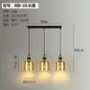 Nuevo candelabro para comedor, diseño de tres cabezas, mesa de comedor simple, estilo popular, lámpara de noche para dormitorio, lámpara creativa para barra de bar, arte de madera y hierro