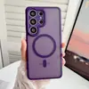 Succión magnética de poros con sensación de piel adecuada para Samsung S26 Ultra simple S25 FE color caramelo A57 funda de teléfono personalizada A17