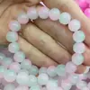 Pulseira Gradiente Duas Cores Cristalina Estilo Xiaohongshu 10mm Macia Multicor Estudante Vidro Pulseira Atacado