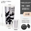 Vaso de té chino nuevo estilo nacional rojo de internet vaso desechable para té con leche engrosado 700 ml vaso de papel para bebida caliente logo impreso