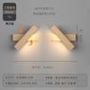 Lámpara de pared de espectro completo lámpara de noche para dormitorio con grano de madera nórdica protección ocular lámpara de lectura estilo japonés sala de estar estudio lámpara de pared de fondo