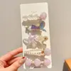 Presilhas de cabelo azuis de sereia, estrela-do-mar e concha para meninas, presilhas laterais para franja, acessórios de cabelo, grampos para cabelo solto