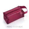 Monedero de malla cuadrada tridimensional de nailon simple de gran capacidad, llavero, tarjetero, monedero, bolsa de almacenamiento transparente