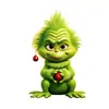 Nuevo colgante creativo de dibujos animados navideños transfronterizos del Grinch, adorno colgante acrílico para decoración de árbol de Navidad