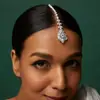 Amazon Explosiones Zirconia Colgante Ceja Colgante Europeo y Americano Alto Sentido Tocados Tradicionales Indios Accesorios para el Cabello cadena para el pelo