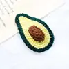 Grampos de Cabelo de Lã Novos Estilo Coreano Outono e Inverno, Presilhas de Cabelo de Frutas Fofas para Meninas, Presilhas BB Tecidas à Mão, Presilhas Modernas para Franja