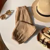 Pantalones antimosquitos para niños pantalones bombachos delgados estilo coreano pantalones largos de gasa de algodón de verano para niños pantalones de pijama para niñas de niños