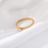 Anillo giratorio de acero de titanio personalizado de moda, anillo de un solo diamante para mujer, anillo de nicho ligero de lujo, moda que combina con todo, sin caídas