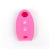 Adecuado para Nissan Qijun Tuda Inteligente Funda de Silicona para Llave de 3 Botones Loulan Dispositivo Antirrobo Funda Protectora Antiarañazos Antigolpes