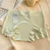 2025 Nueva Ropa Interior para Mujer Entrepierna Extendida Cintura Media Calzoncillos Bóxer para Dama Transpirable Ultradelgada Seda de Hielo para Mujer