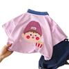 Polo para niños Camiseta Verano Hombre y Mujer Tops de Verano Estilo Coreano de Moda Versátil Solapa Manga Corta