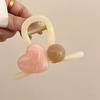 Elegante pinza de tiburón de gelatina, linda pinza para el cabello, accesorio para el cabello para mujer, pinza para el cabello con forma de corazón que combina con todo, pinza para el cabello en la parte posterior de la cabeza.
