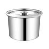 Tanque de condimento de acero inoxidable 304 con tapa, tanque de condimento, tanque de condimento, taza de sabor, tanque de condimento de cocina, tanque de sal, resistente a altas temperaturas, restaurante