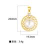 Colgante Individual de Cobre Fundición Microincrustada Estilo Joyería de Lujo Ligero Corazón Oval Incrustado con Gemas de Colores Diamante Completo Accesorios para Collar DIY