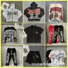 Sudadera con capucha holgada de alta calidad, con estampado retro americano de emociones mixtas, lavada y desgastada, para hombre y mujer