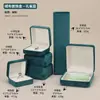 Caja de Joyería de Velour con Tapa abatible y Esquinas Redondeadas Caja para Anillos Pendientes Pulseras Accesorios de Joyería Caja de Almacenamiento Empaque Caja al por Mayor