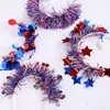 Diadema de Estrella del Día de la Independencia, Diadema Decorativa para Fiesta Temática Patriótica Americana, Tocado de Cinta Colorida para el Día de los Caídos
