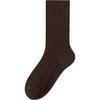 Calcetines para Mujer con Rayas Verticales, Color Sólido, Algodón, Media Pantorrilla, Cálidos, Modelo Popular Nuevo Otoño e Invierno 2026, Venta al por Mayor desde Fábrica de Origen en Zhuji