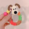 Cuerda de Pelo de Perro Colorida para Niños Celebridad de Internet Agarrador Duradero Alta Elasticidad Cuerda para la Cabeza Coleta de Niña Círculo para el Pelo Banda de Goma