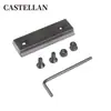 Tira de Riel Keymod de 5 Ranuras Soporte de Aleación de Aluminio de 5 Ranuras Base de Clip para Mira Ancho de Base 21mm Base de Mira de Soporte