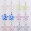 Nuevos Pendientes Frescos y Dulces de Verano, Pendientes de Acrílico con Diseño de Flor Calada de Colores, Pendientes de Diseño, Pendientes para Mujer