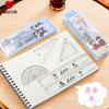 Hobby papelaria novo RL4031 Qingyu ano conjunto conjunto de pés 20cm desenho de desenho animado de estudante régua matemática atacado