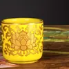Copa de Vino de Porcelana Azul y Blanca Copa de Vino Tang Cai Producto Pequeño Transfronterizo Candelabro Adornos para Velas Lámpara de Aceite Casera Portavelas Pequeño