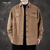 Ropa Nueva de Primavera para Hombre Chaqueta de Pana para Hombre Marca de Moda Chaqueta Casual de Velour Ropa para Hombre Ropa de Trabajo para Niños Top