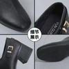 Zapatos Planos de Tacón Grueso con Boca Profunda para Mujer 2025 Nuevo Otoño Estilo Británico Tacón Medio Zapatos de Piel Suave Punta Cuadrada Tacón Alto Zapatos de Piel Suave para Mujer
