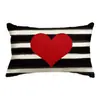 Fundas de Almohada Personalizadas para el Día de San Valentín Transfronterizas, Decoración de Atmósfera Festiva, Fundas de Cojín para Sofá del Hogar, Fundas de Cojín en Forma de Corazón para Dormitorio